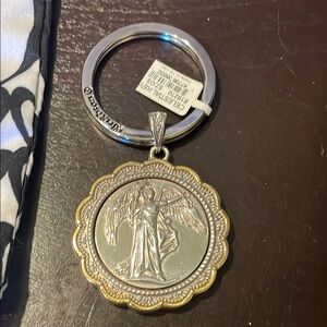 Brighton Silver and Gold Angel Keychain
